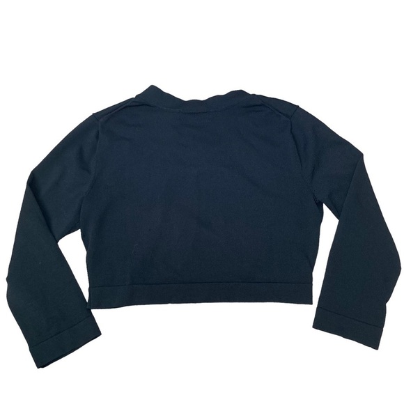 Jessica Howard Evenings Shrug Black 3/4 Sleeve Women’s Small Cropped Cardigan - Picture 2 of 5